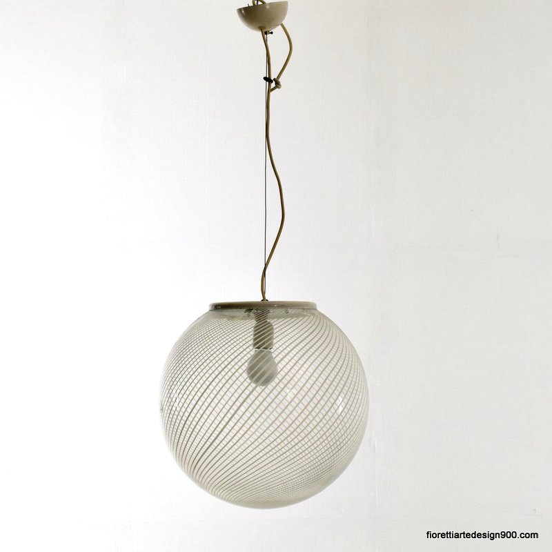 Lampadario Vetro Murano con Fili a Spirale Chandelier Glass